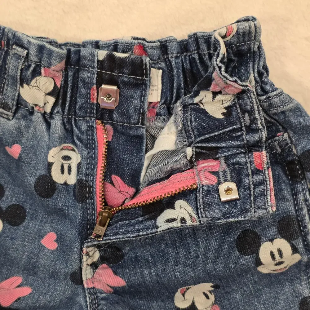 Disney Baby Gap Mickey Mouse Little Girls Shorts Size 2